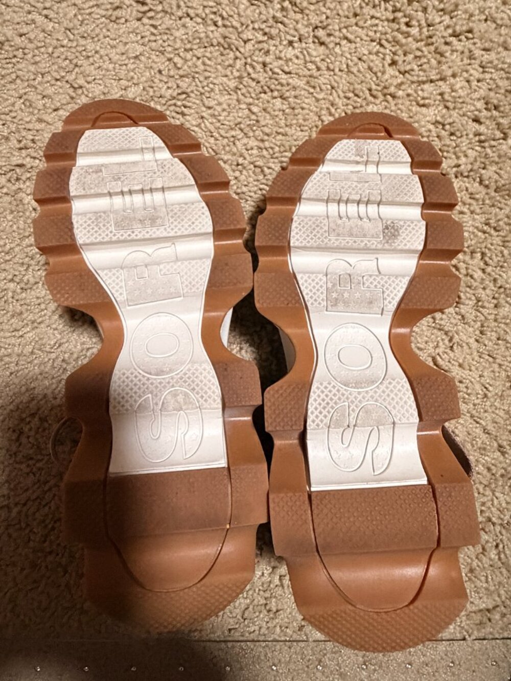 SOREL Kinetic Sandals Snake Print Pink Platform Sandals - SIZE 7 - Picture 3 of 5